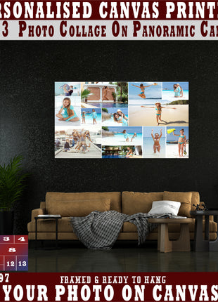 x13 Collage Panoramic Canvas Print {3e} (AOAY0097)