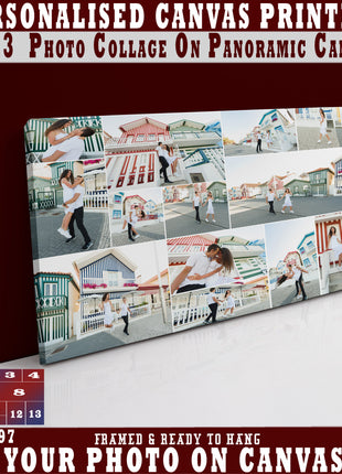 x13 Collage Panoramic Canvas Print {3e} (AOAY0097)