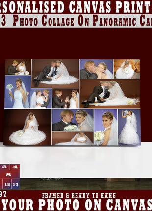 x13 Collage Panoramic Canvas Print {3e} (AOAY0097)