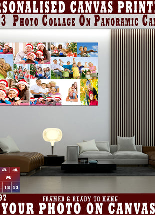 x13 Collage Panoramic Canvas Print {3e} (AOAY0097)