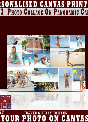 x13 Collage Panoramic Canvas Print {3e} (AOAY0097)