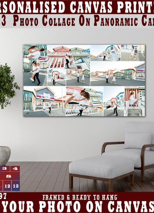 x13 Collage Panoramic Canvas Print {3e} (AOAY0097)