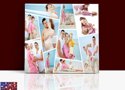 x11 COLLAGE SQUARE CANVAS PRINT{3N) (AOAY0282) BB