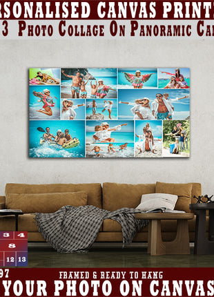 x13 Collage Panoramic Canvas Print {3e} (AOAY0097)