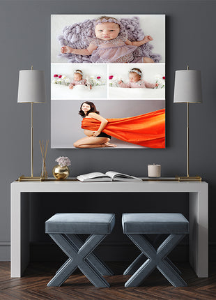 x4 Collage Portrait Canvas Print (AOA0076)