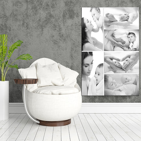 x6 Collage Portrait Canvas Print {R} (AOA0091)