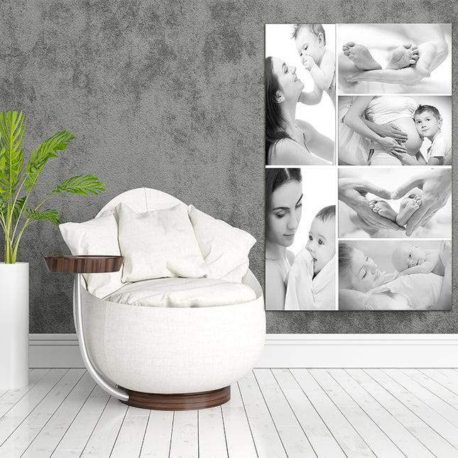 x6 Collage Portrait Canvas Print {R} (AOA0091)
