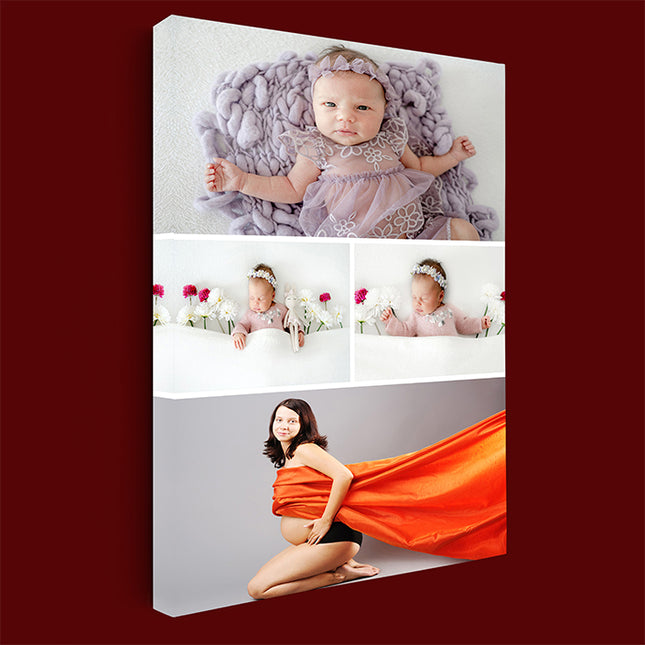 x4 Collage Portrait Canvas Print {N} (AOA0076)