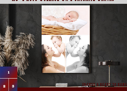 x3 Collage Portrait Canvas Print (AOA0075)
