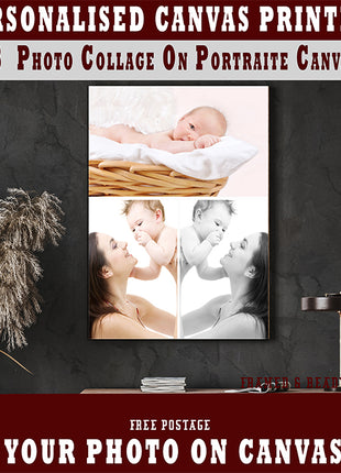 x3 Collage Portrait Canvas Print (AOA0075)