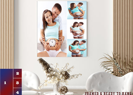 x4 Collage Portrait Canvas Print (AOA0080)