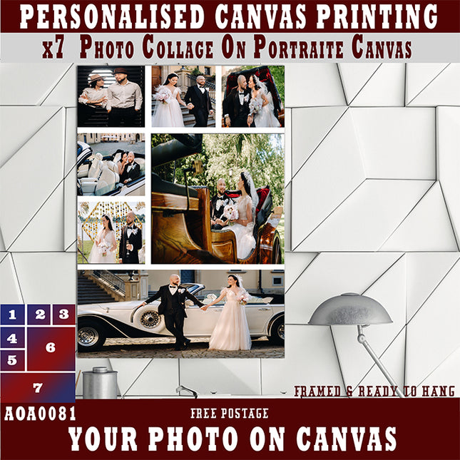 x7 Collage Portrait Canvas Print {M} (AOA0081)
