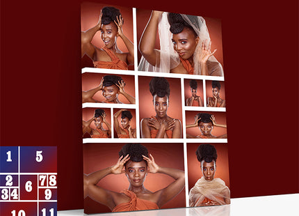 x11 Collage Portrait Canvas Print  (AOA0089)