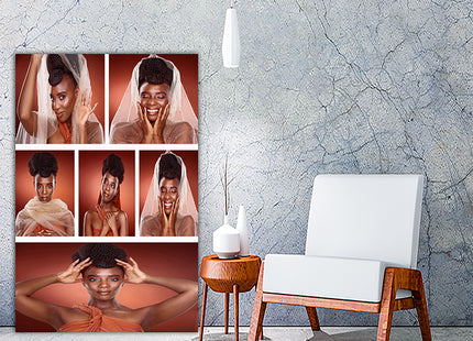 x6 Collage Portrait Canvas Print {R} (AOA0087)