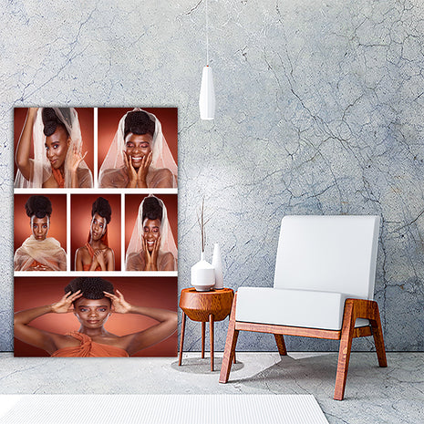 x6 Collage Portrait Canvas Print {R} (AOA0087)