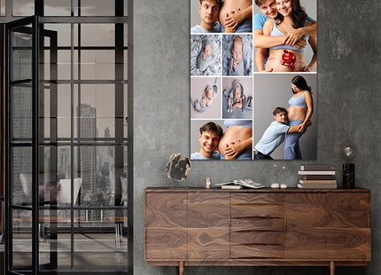 x8 Collage Portrait Canvas Print {R} (AOA0093)