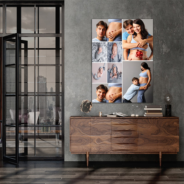 x8 Collage Portrait Canvas Print {R} (AOA0093)