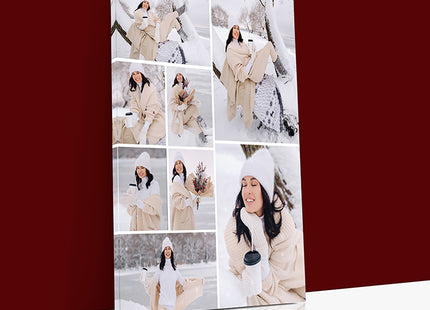 x8 Collage Portrait Canvas Print {R} (AOA0093)