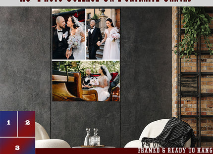 x3 Collage Portrait Canvas Print (AOA0074)