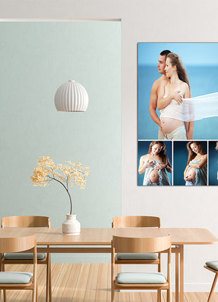 x4 Collage Portrait Canvas Print {N} (AOA0094)