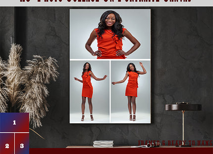 x3 Collage Portrait Canvas Print (AOA0075)