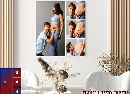 x4 Collage Portrait Canvas Print (AOA0080)
