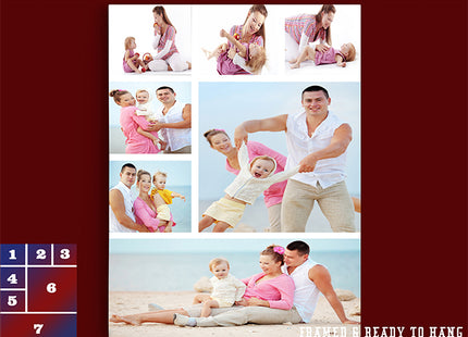 x7 Collage Portrait Canvas Print (AOA0081)