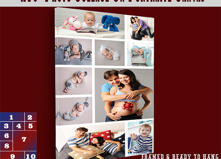 x10 Collage Portrait Canvas Print {N} (AOA0083)