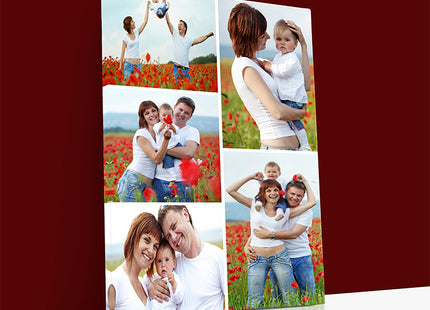 x5 Collage Portrait Canvas Print {R} (AOA0077)