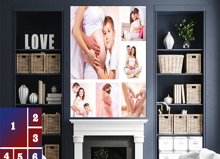x6 Collage Portrait Canvas Print {M} (AOA0090)