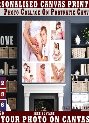 x6 Collage Portrait Canvas Print {M} (AOA0090)