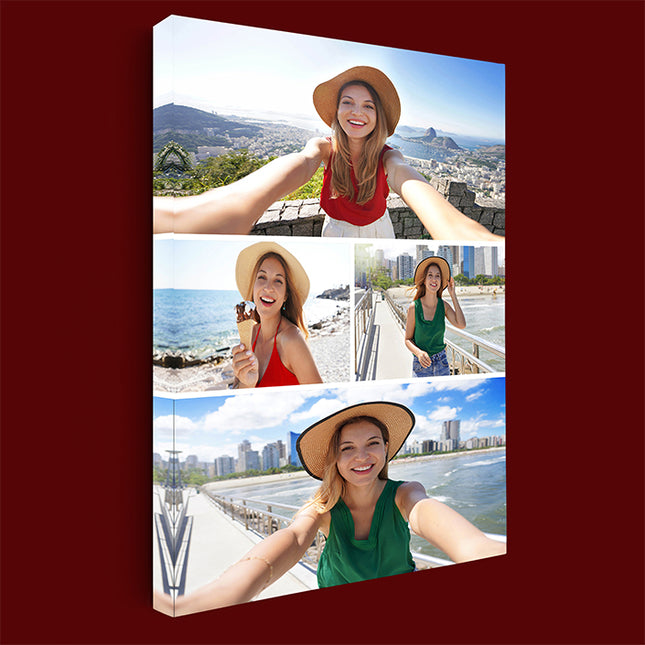 x4 Collage Portrait Canvas Print {R} (AOA0076)