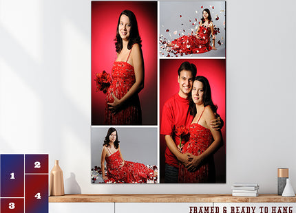x4 Collage Portrait Canvas Print (AOA0079)