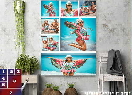x7 Collage Portrait Canvas Print (AOA0081)