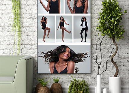 x6 Collage Portrait Canvas Print {N} (AOA0087)