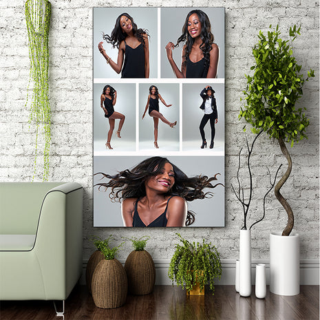 x6 Collage Portrait Canvas Print {N} (AOA0087)