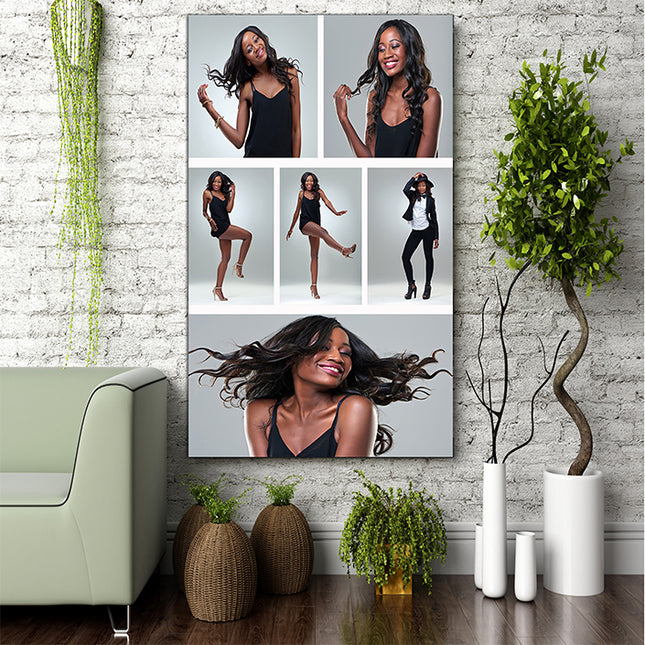 x6 Collage Portrait Canvas Print {N} (AOA0087)