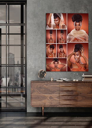 x8 Collage Portrait Canvas Print {R} (AOA0093)