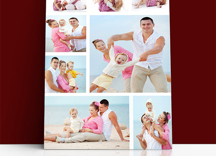 x8 Collage Portrait Canvas Print {R} (AOA0082)