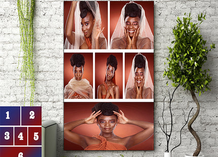 x6 Collage Portrait Canvas Print {M} (AOA0087)