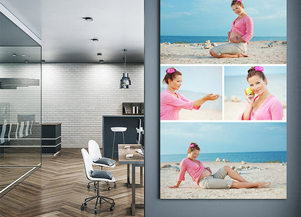x4 Collage Portrait Canvas Print {R} (AOA0076)
