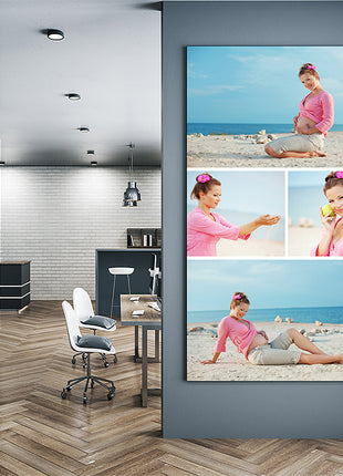 x4 Collage Portrait Canvas Print {R} (AOA0076)