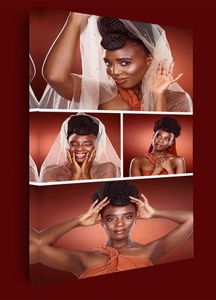 x4 Collage Portrait Canvas Print {M} (AOA0076)