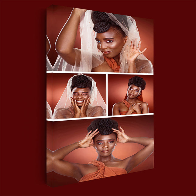 x4 Collage Portrait Canvas Print {M} (AOA0076)