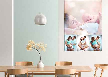 x4 Collage Portrait Canvas Print {N} (AOA0094)
