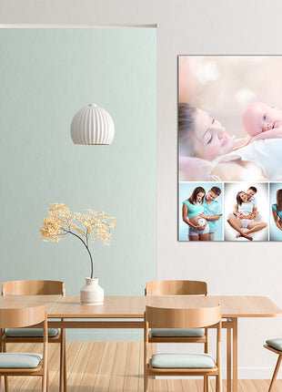 x4 Collage Portrait Canvas Print {N} (AOA0094)
