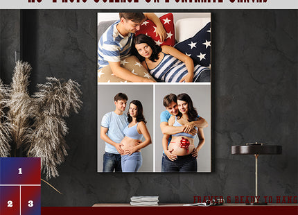 x3 Collage Portrait Canvas Print (AOA0075)