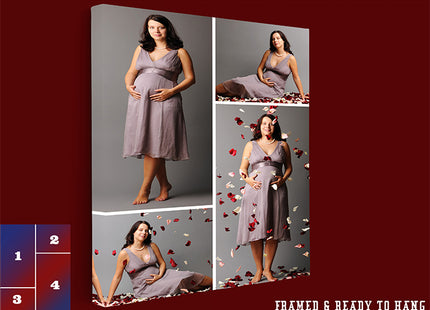 x4 Collage Portrait Canvas Print {R} (AOA0079)