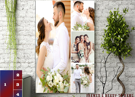 x4 Collage Portrait Canvas Print (AOA0080)