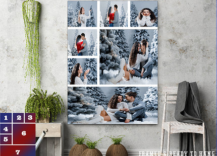x7 Collage Portrait Canvas Print {R} (AOA0081)